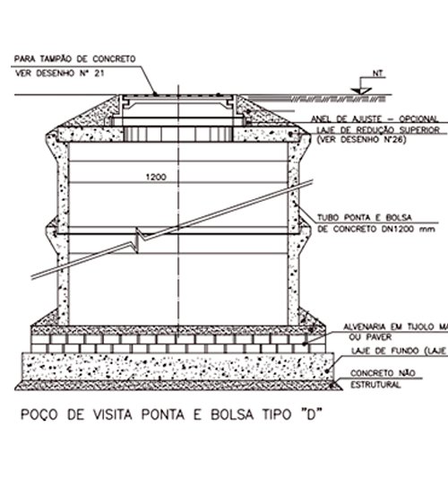Fundo Pré-Moldado Poço De Visita Tipo “D” DN 1200